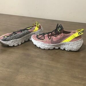Nike Pink and Grey with Yellow detail Sneakers